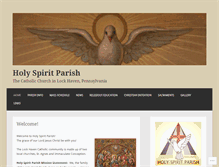 Tablet Screenshot of holyspiritlockhaven.org